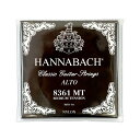 HANNABACH SET836MT ミディアムテンション アルトギター弦×12セット。ハナバッハ弦は、安定したピッチと輝きのある音色、豊富なバリエーションで世界中のプレーヤーから支持されています。アンサンブル用ギター弦。プライムギターより完全5度高く、バスギターより1オクターヴ高い調弦。ブラックセット（ミディアムテンション）1弦〜6弦のパックになります。※12セットでの販売です。