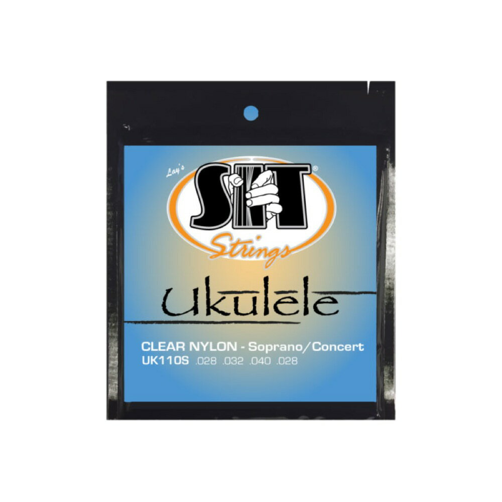 SIT STRINGS UK110S Clear Nylon ウクレレ弦×12セット。SIT STRINGS UK110S Clear Nylon ウクレレ弦SITストリングスによるウクレレ用弦が登場。クリアナイロン：改良された高品質ナイロンによるセット。湿気などの環境の影響に強い完全密封によるシールド・パッケージを採用し、工場出荷時のフレッシュな状態の製品をアメリカよりお届けします！STANDARD SOPRANO/CONCERTUK110S：CLEAR NYLON / 028-032-040-028※12セットでの販売です。