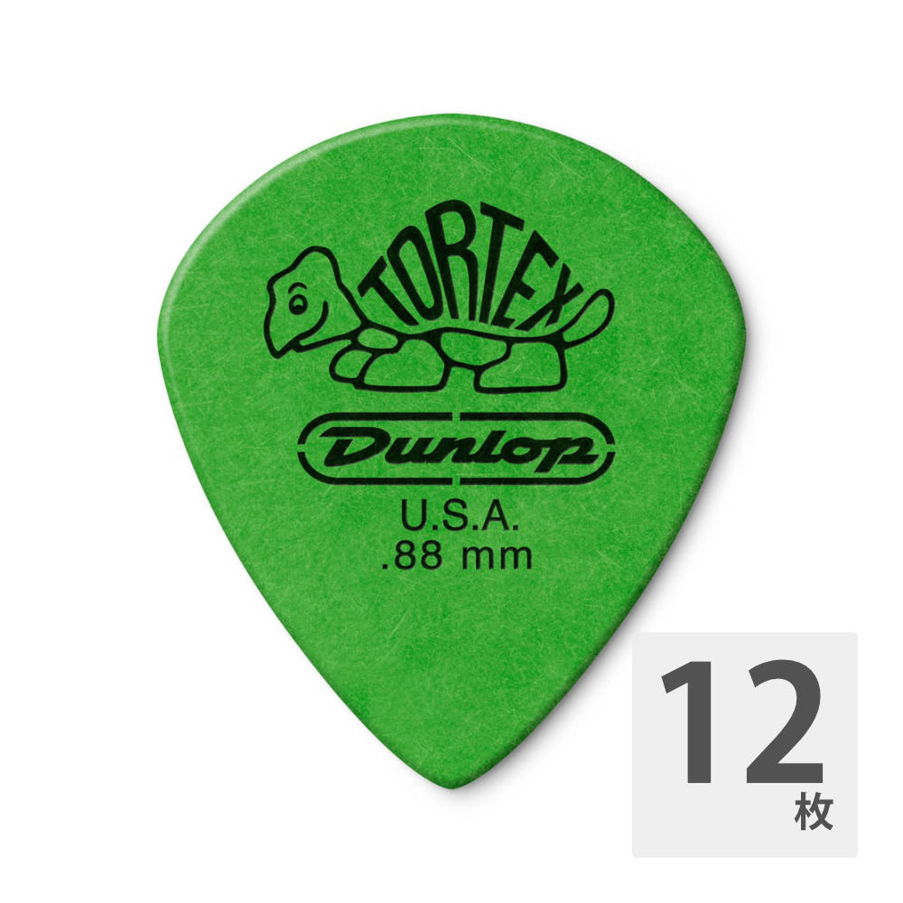 JIM DUNLOP 498 Tortex Jazz III XL 0.88mm Green ԥå12