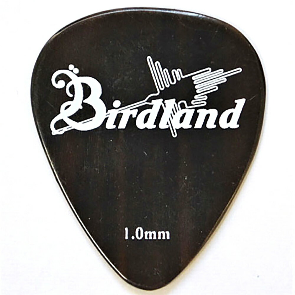 Birdland Buffalo Horn Flat Pick 1.0mm ギターピック×2枚。水牛の角を薄くフラットに削り上げたピックです。厚みは1.0mm。様々な演奏にマルチに対応します。牛骨より曲げに強い特徴があります。最大厚：約1.0mm※2枚セットでの販売です。