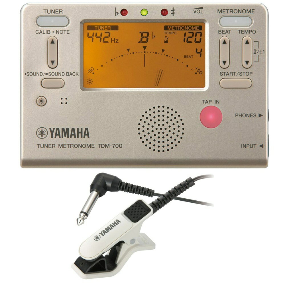 ヤマハ YAMAHA TDM-700G チューナー メトロノーム TM-30WH チューナーマイク付き 2点セット
