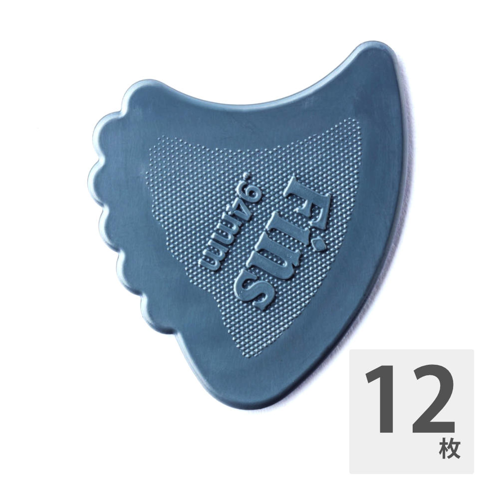 JIM DUNLOP 444 Nylon Fins 0.94mm ギターピック×12枚。ナイロン素材を使用した「Nylon Fins」は、しなやかさと耐久性を備えたウォームな音色が特徴のピックです。ユニークなエッジは、新しいサウンドとプレイをプレイヤーに提供し、表面に施された滑り止め加工は優れたピックコントロールを実現します。ゲージ：0.94mm※12枚セットでの販売です。