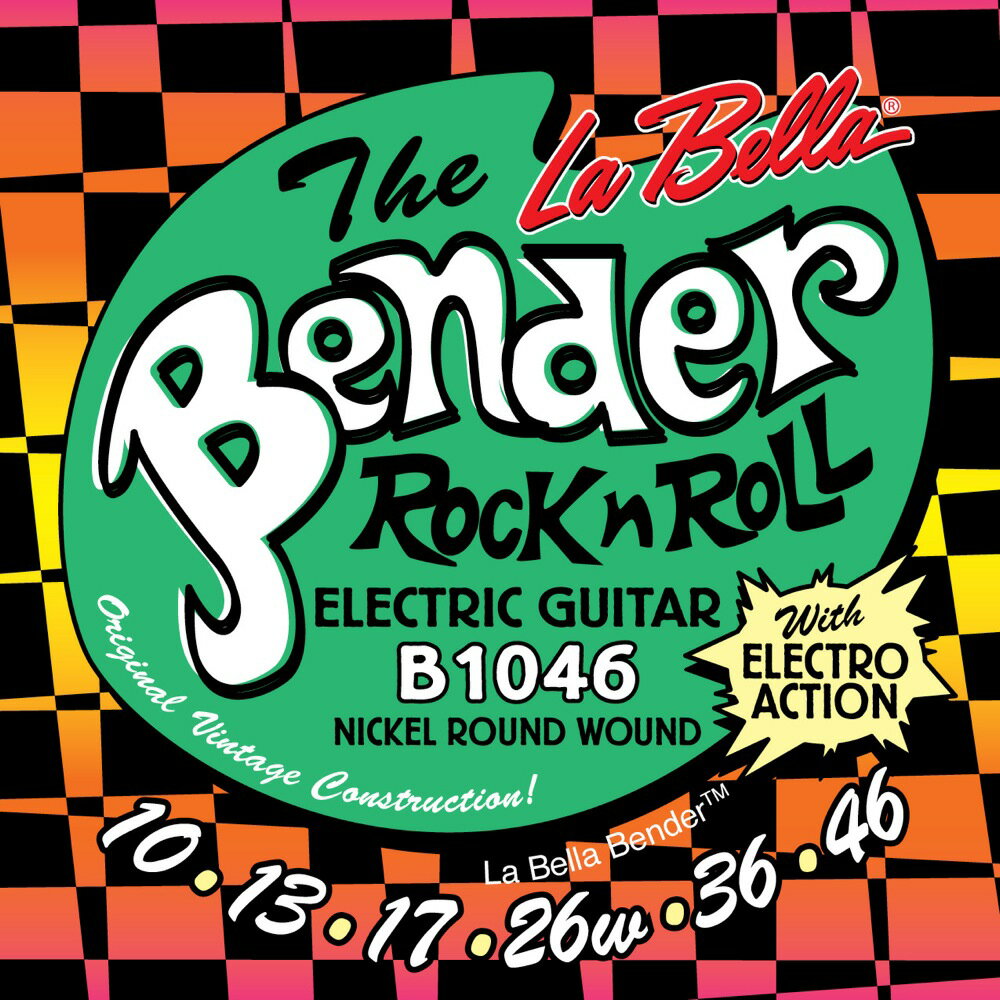 ラベラ 弦 3セット La Bella The Bender B1046 REGULAR 10-46 エレキギター弦 ×3セット