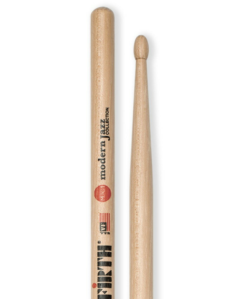VIC FIRTH VIC-MJC1 ドラムスティック×3セットMODERN JAZZ COLLECTION シリーズドラムスティックアーティストの協力を得て登場した、VIC FIRTH提案のジャズスティックコレクションHikoryスティック。サイズ：14.7x 409mm材質：ヒッコリー※3セットでの販売です。