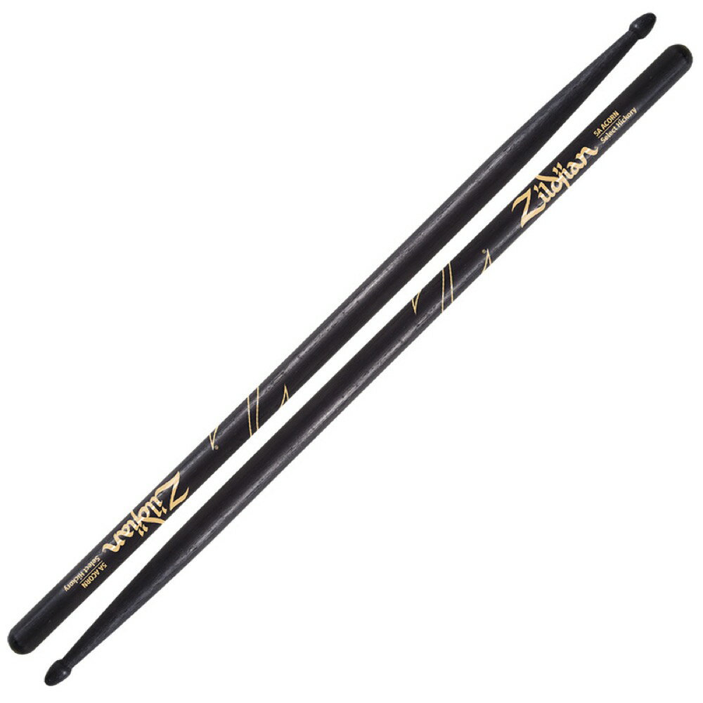 ZILDJIAN LAZLZ5AACB Hickory Series 5A ACORN BLACK DRUMSTICK ドラムスティック×3セット