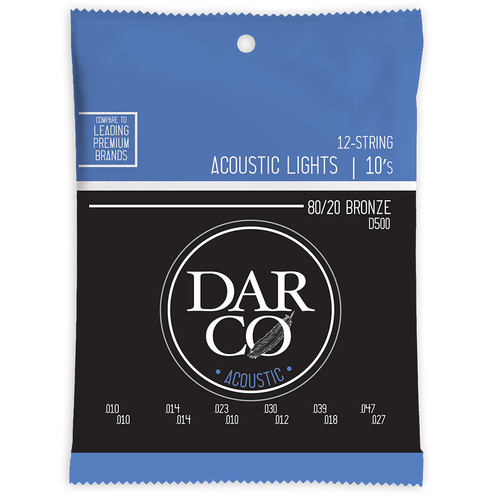 Darco D500 Acoustic Bronze Light 12弦用アコースティックギター弦 3セット