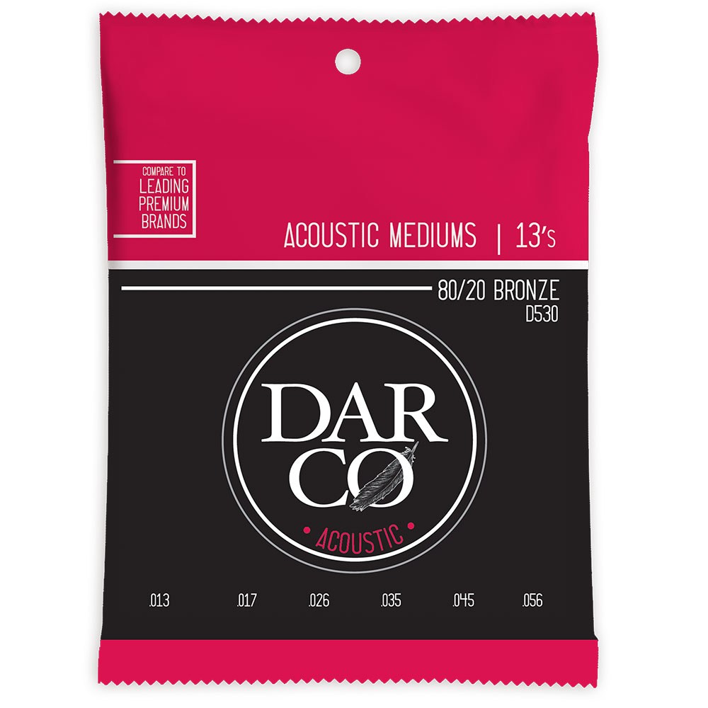 Darco D530 Acoustic Bronze Medium アコースティックギター弦×5セット。Darco D530 Acoustic Bronze Medium アコースティックギター弦Darco AcousticMediumミディアムゲージ： 013 017 026 035 045 056※5セットでの販売です。