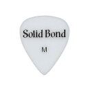 Solid Bond PD1-WHM 横山健 ティアドロップ ギターピック×20枚。Solid Bond PD1-WHM 横山健 ティアドロップ ギターピックSolid Bondのロゴがデザインされたピックです。素材はポリアセタールで、硬さ(厚さ)はMedium (0.8mm)です。Shape:TeardropMaterial:PolyacetalColor & Thickness:White – Medium(0.8mm)日本製※20枚セットでの販売です。