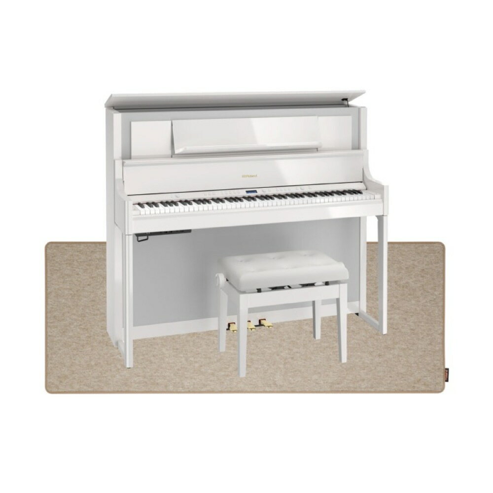 ROLAND LX708-PWS 電子ピアノ 高低自在イス＆ピアノセッティングマット付き セット【組立設置無料サービス中】
