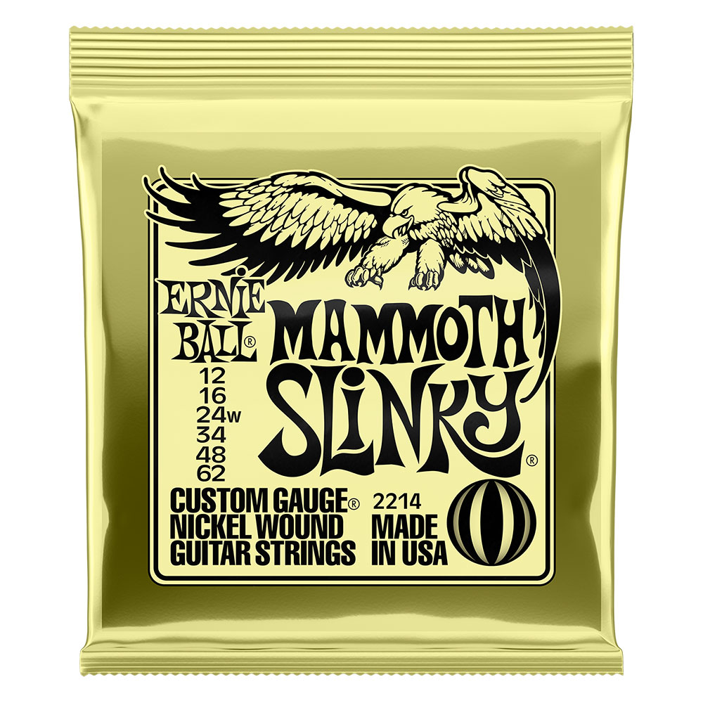 アーニーボール ERNIE BALL 2214 Mammoth Slinky 12-62 エレキギター弦×3セット