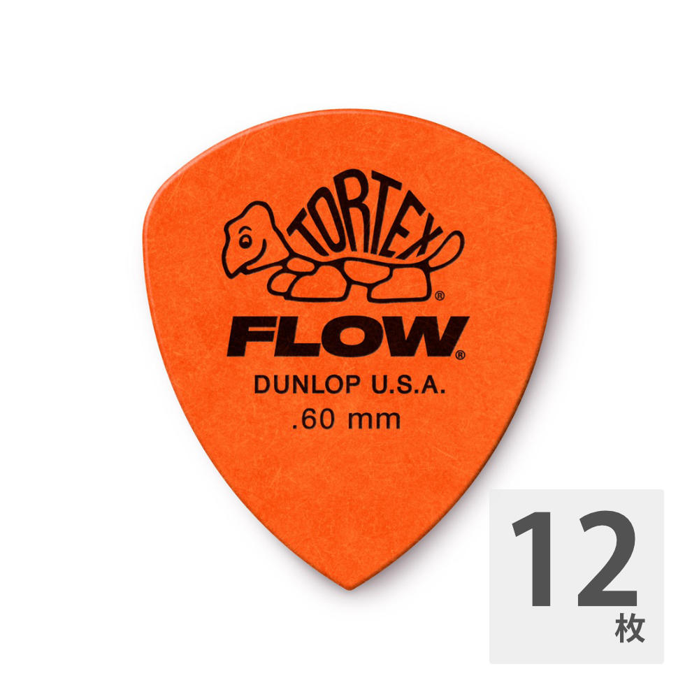 JIM DUNLOP 558B060 Tortex FLOW Standard 0.60mm ギターピック×12枚