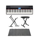 ローランド 電子ピアノ ROLAND GO-61P GO:PIANO エントリーキーボード X型スタンド キーボードベンチ ピアノマット(グレイ)付きセット