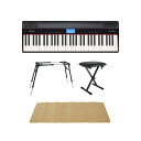 ローランド 電子ピアノ ROLAND GO-61P GO:PIANO エントリーキーボード 4本脚型スタンド キーボードベンチ ピアノマット(クリーム)付きセッ...