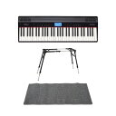 ローランド 電子ピアノ ROLAND GO-61P GO:PIANO エントリーキーボード 4本脚型スタンド ピアノマット(グレイ)付きセット