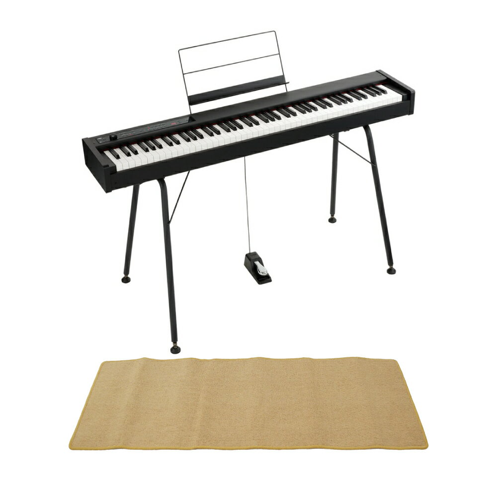 コルグ KORG D1 DIGITAL PIANO 電子ピアノ 純正スタンド（ST-SV1） ピアノマット(クリーム)付きセット