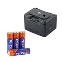 ZOOM BCQ-2n Q2n Q2n-4K用 外部バッテリーケース ＆ 単3アルカリ電池 4本パック セット