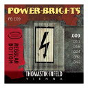 Thomastik-Infeld PB109 Power Bright Series Regulae Bottom 09-42 エレキギター弦×6セット。Thomastik-Infeld PB109 Power Bright Series Regulae Bottom 09-42 エレキギター弦フレシキブルな六角芯線にマグネコアのラウンドワウンドの巻線を施し、特別に長いサスティンと演奏性を大いに改善してくれます。ハーモニクスを強化し、タッピングなどのパーカッシブな効果を強化します。力強い出力と高音域のブーストは極限まで効果を上げます。パワーブライトはディストーションに最適です。1st E Plain Steel .0092nd B Plain Steel .0113rd G Plain Steel .0164th D Magnecore Round Wound .0245th A Magnecore Round Wound .0326th E Magnecore Round Wound .042※6セットでの販売です。