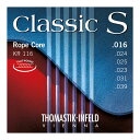 Thomastik-Infeld KR116 Classic S Series 16-39 クラシックギター弦×3セット。Thomastik-Infeld KR116 Classic S Series 16-39 クラシックギター弦クラシック弦としては例外的にスティール弦です。コンサート用に使用すると効果的です。フィンガーピッキング系やフォークギタリストにぴったりです。1st E Nylon Tape Wound on Rope Core .0162nd B Nylon Tape Wound on Rope Core .0243rd G Nylon Tape Wound on Rope Core .0254th D Silverplated Copper Flat Wound om Rope Core .0235th A Silverplated Copper Flat Wound om Rope Core .0316th E Silverplated Copper Flat Wound om Rope Core .039※3セットでの販売です。