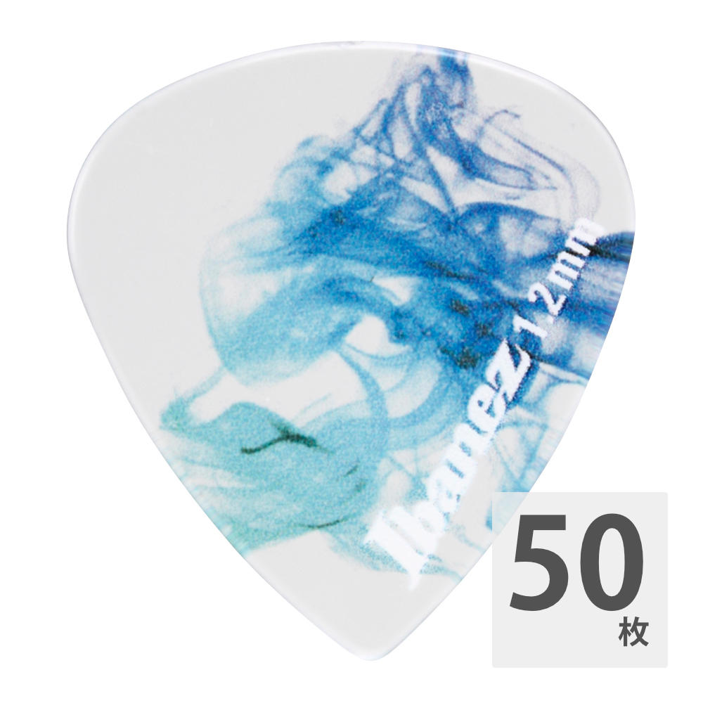 IBANEZ CP16XH-P10 KALEIDO 1.2mm ギターピック×50枚。KALEIDOシリーズのピックは、「Tritan」と呼ばれるコポリエステル素材を使用したピック。「Tritan」は、ギターピックの素材として初めて採用される新素材であり、ガラスのように透明で、耐久性があり、成形のし易さが特徴です。また、カラフルなデザインもKALEIDOシリーズの大きな特徴で、通常のピックでは表現出来なかった色鮮やかできめ細やかなデザインを実現しました。【SPEC】Product Name：KALEIDO Series厚さ：1.2mm材質：トライタン(コ・ポリエステル)シェイプ：Short Teardrop Shape※50枚セットでの販売です。