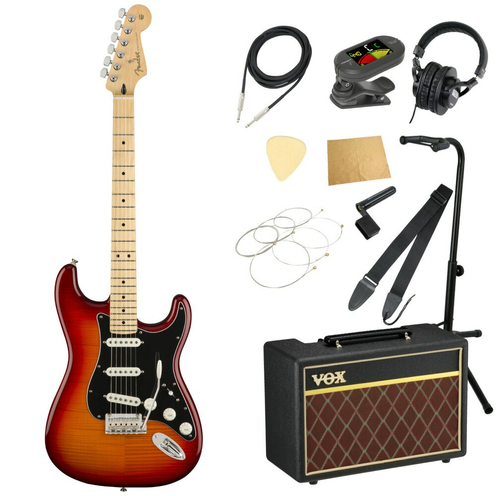 Fender Player Stratocaster Plus Top MN Aged Cherry Burst フェンダー エレキギター VOXアンプ付き 入門11点 初心者セット