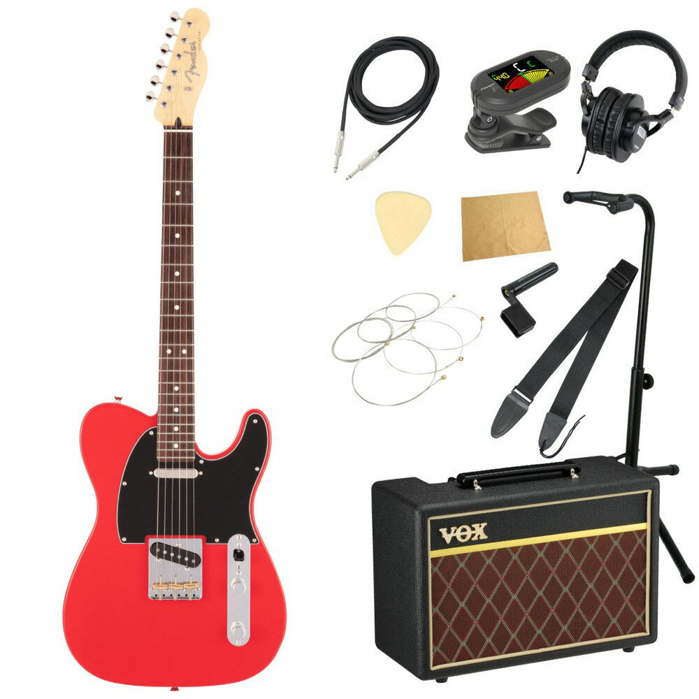 フェンダー Fender Made in Japan Hybrid II Telecaster RW MDR エレキギター VOXアンプ付き 入門11点 初心者セット