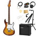 ヤマハ YAMAHA PACIFICA212VFM TBS パシフィカ GA15IIアンプ付き 入門11点 エレキギター初心者セット