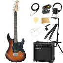 ヤマハ YAMAHA PACIFICA120H TBS パシフィカ GA15IIアンプ付き 入門11点 エレキギター初心者セット