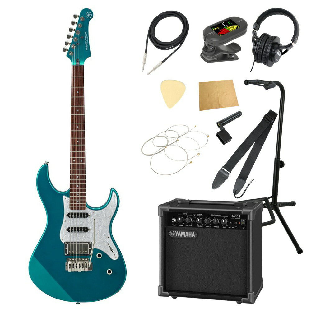 ヤマハ YAMAHA PACIFICA612V II X TGM パシフィカ GA15IIアンプ付き 入門11点 エレキギター初心者セット