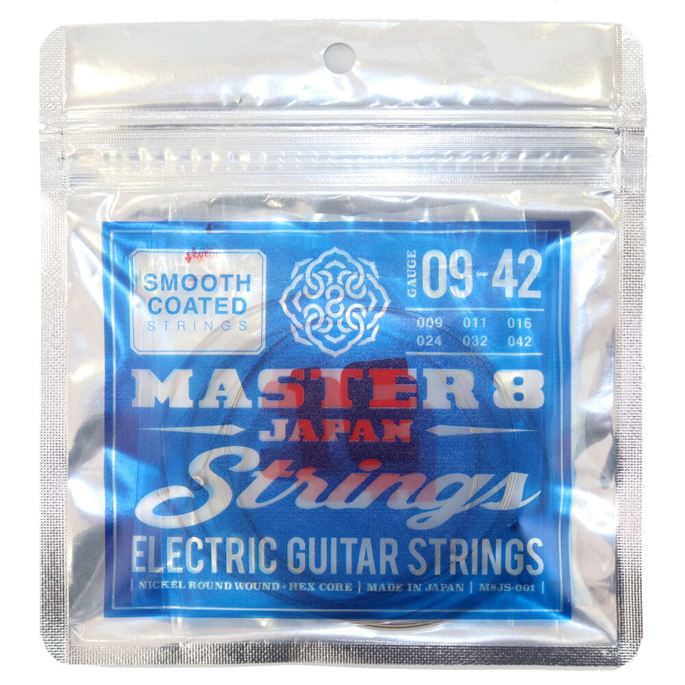 MASTER 8 JAPAN Strings Smooth Coated Strings 09-42 쥭5å
