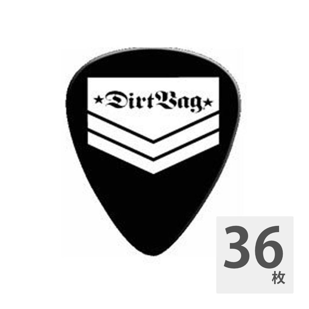 JIM DUNLOP DRB06 Army Logo 0.73mm ギターピック×36枚。Dirtbag PlectrumsDirtbag（ダートバッグ）とのコラボレーションピックです。シェイプ：ティアドロップデザイン：Army Logo厚み：0.73mm※36枚セットでの販売です。