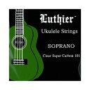 Luthier LU-SU Ukulele Super Carbon 101 Strings ソプラノ用 ウクレレ弦×12セット。Luthier LU-SU Ukulele Super Carbon 101 Strings ソプラノ用 ウクレレ弦SOPRANO [CLEAR SUPER CARBON 101]High Quality Ukulele Super Carbon 101 Stringsフロロカーボンのウクレレ弦。厳しく品質管理され作られる弦は、リッチでクリアーなトーン、そして長寿命を誇ります。※12セットでの販売です。