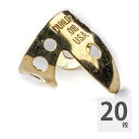 JIM DUNLOP 37R 0.18 Brass Fingerpicks フィンガーピック×20枚。品番：37Rブラス・フィンガーピックゲージ（インチ）： .018※20枚セットでの販売です。