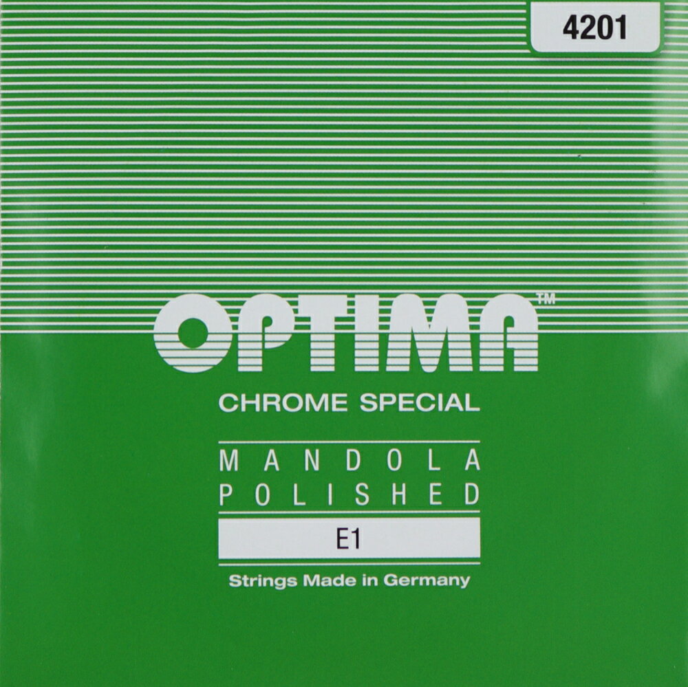 Optima Strings 1E No.4201 GREEN 1弦 バラ弦 マンドラ弦×3セット。Optima Strings 1E No.4201 GREEN 1弦 バラ弦 マンドラ弦オプティマ グリーン マンドラ弦です。【Spec】・1弦:E・テンション:ライト（六角芯線）・巻弦(ラウンドワウンド)1袋2本入りです。※3セットでの販売です。