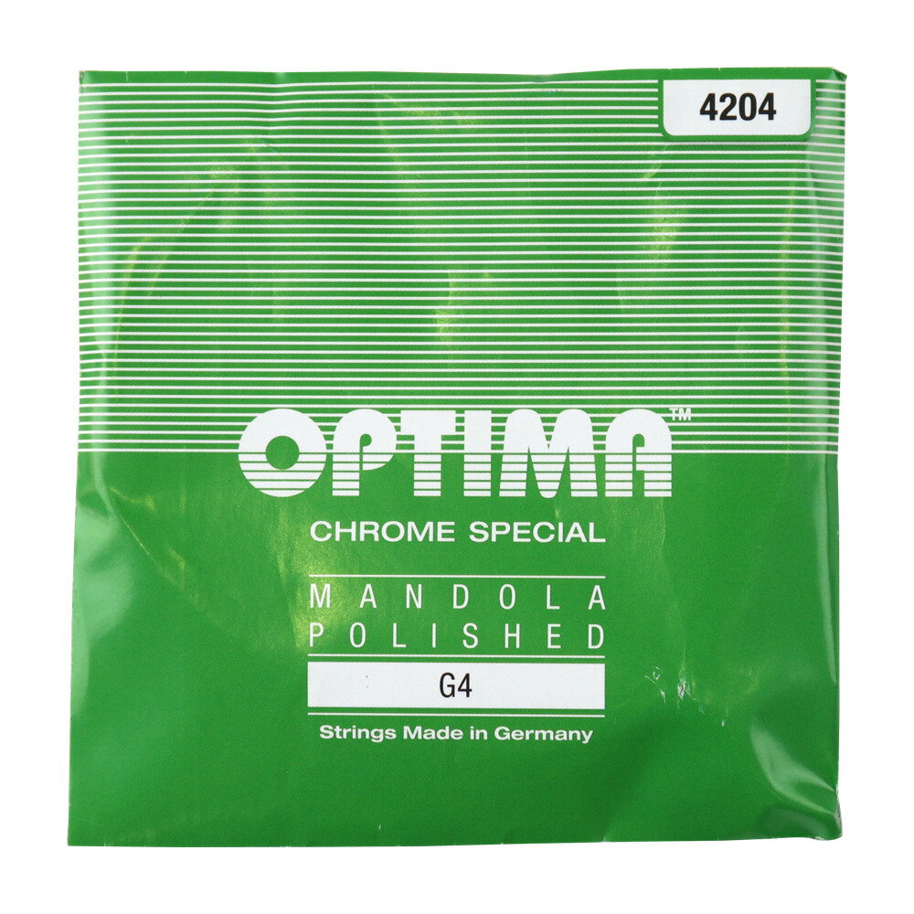 Optima Strings 4G No.4204 GREEN 4弦 バラ弦 マンドラ弦×3セット。Optima Strings 4G No.4204 GREEN 4弦 バラ弦 マンドラ弦オプティマ グリーン マンドラ弦です。【Spec】・4弦:G・テンション:ライト（六角芯線）・巻弦(ラウンドワウンド)1袋2本入りです。※3セットでの販売です。