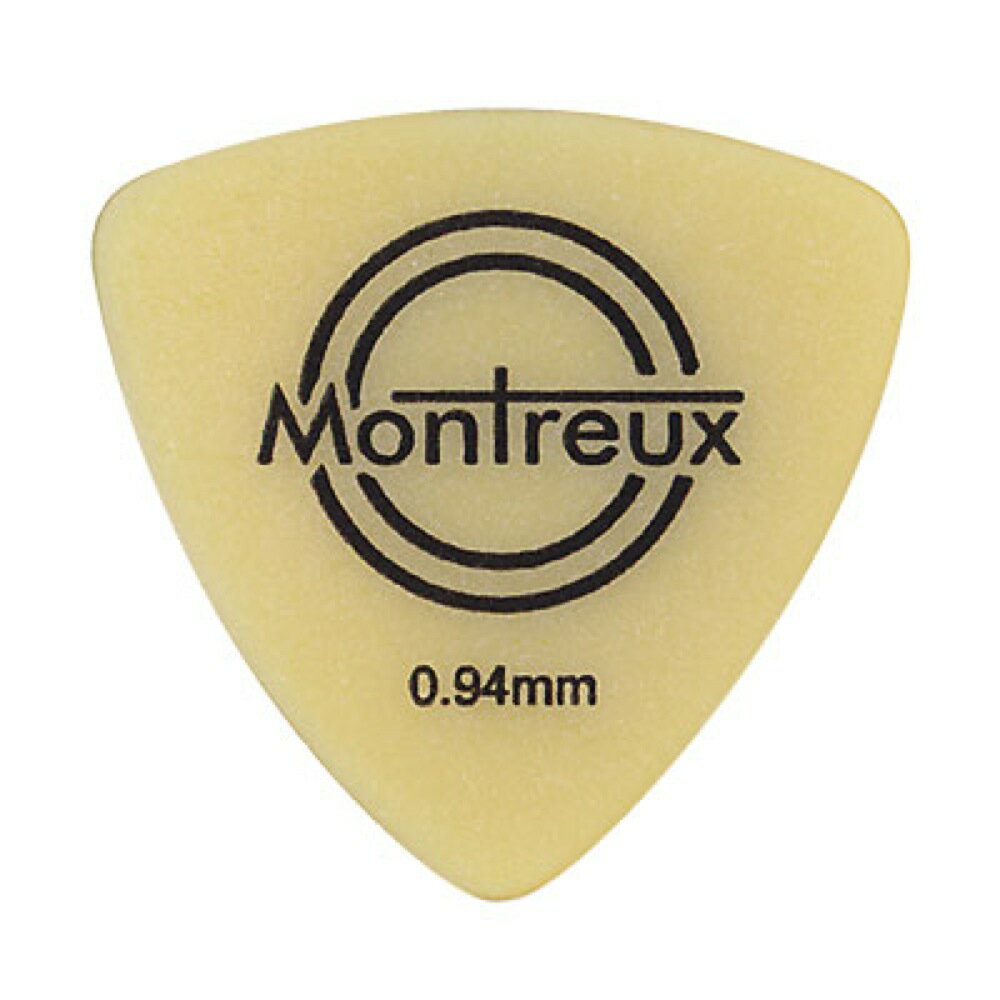 Montreux Ultem Picks URT94 No.3903 ギターピック×48枚。※こちらのピックは輸入品のため、印字されている文字が剥がれているものもございます。商品仕様上のものとなり、交換等はお受けできません。予めご了承下さい。米国最大級のピックメーカー ""Steve Clayton"" とモントルーとのコラボレーションのもと、“ULTEM”素材のピックが登場です。本べっ甲に非常に近いとされているこのマテリアルは、発売開始以来、大ベストセラーを続けております。お気に入りの一枚がきっと見つかることでしょう。Made in U.S.A.・トライアングル型・0.94mm※48枚セットでの販売です。