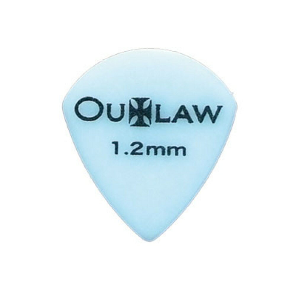 OUTLAW LEATHER OUTLAW pick #5 ギターピック×10枚。すべて両面にサンドグリップ加工を施した、スリップレス・ピックです。デルリン、ジャズ、1.20mm。ジャズ、クロスオーバー系向け。【OUTLAW LEATHER】現状の商品群に飽き足らないミュージシャン達に対する、ハードかつワイルドなイメージの提案がされたシリーズ。※10枚セットでの販売です。