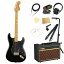 Squier Classic Vibe '70s Stratocaster HSS BLK MN エレキギター VOXアンプ付き 入門11点 初心者セット