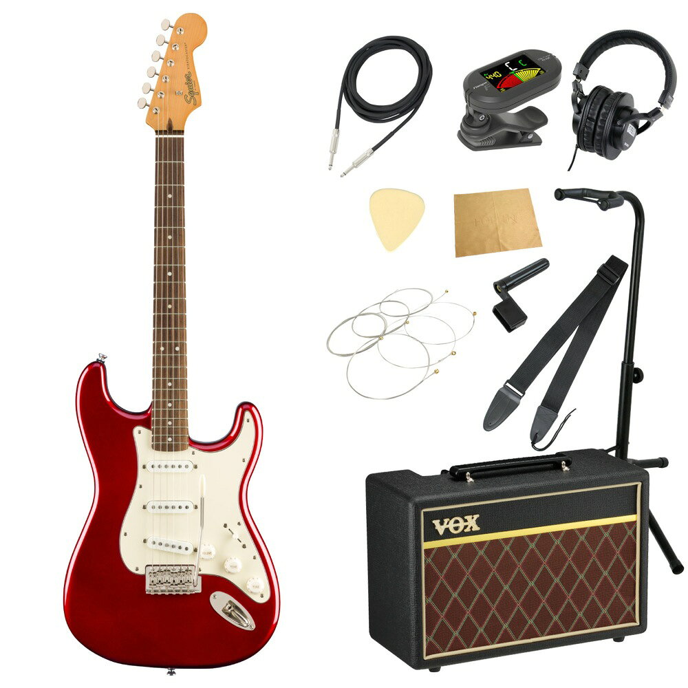 Squier Classic Vibe '60s Stratocaster LRL CAR エレキギター VOXアンプ付き 入門11点 初心者セット