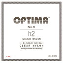 Optima Strings No6.NMT2 Nylon B/H2 Medium 2弦 バラ弦 クラシックギター弦×3本。Optima Strings No6.NMT2 Nylon B/H2 Medium 2弦 バラ弦 クラシックギター弦ドイツのオプティマ社のクラシックギター弦。クリアナイロンのプレーン弦です。・クラシックギター用バラ弦・ミディアムテンション・2弦：B（H）・プレーン弦：クリアナイロン※2弦×1本のみのバラ弦です。※3本セットでの販売です。