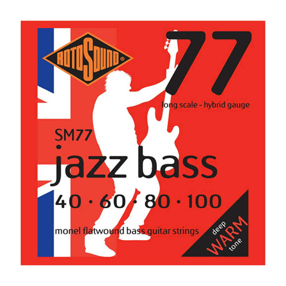 ȥ ١ 2å SM77 Jazz Bass 77 Hybrid 40-100 LONG SCALE 쥭١2å ROTOSOUND