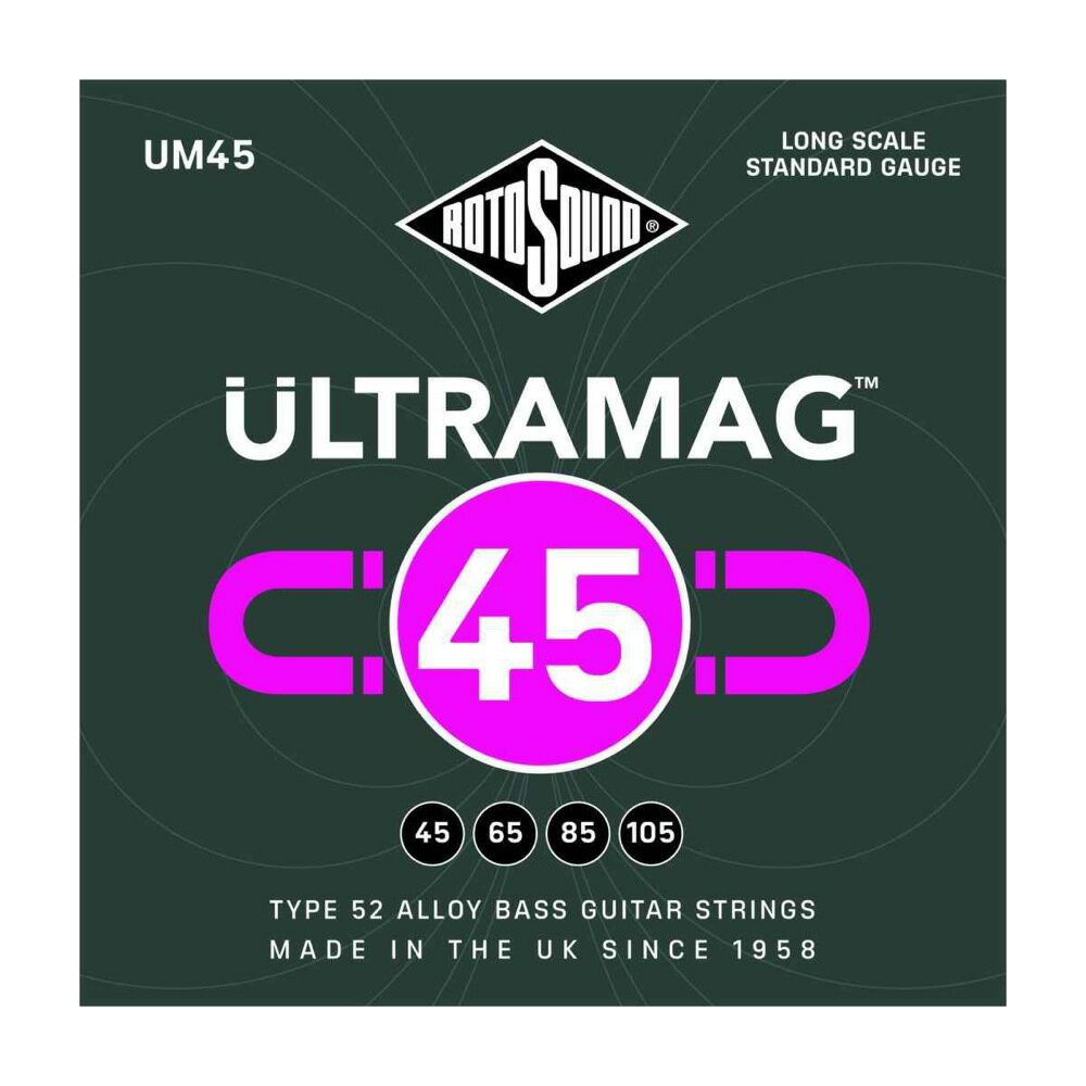 ȥ ١ 2å UM45 Ultramag Standard Type 52 Alloy 45-105 LONG SCALE 쥭١2å ROTOSOUND