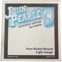 John Pearse 960L Pure Nickel Wound ピュアニッケル アコースティックギター弦 12-54×3セット。John Pearse 960L Pure Nickel Wound ピュアニッケル アコースティックギター弦 12-54＜960L ライト＞1弦：.0122弦：.0163弦：.0244弦：.0325弦：.0426弦：.054※3セットでの販売です。