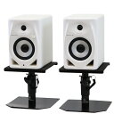 Pioneer DJ DM-50D-W White パワードモニタースピーカー Dicon Audio SS-032R 卓上スタンド ペア セット