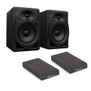Pioneer DJ DM-50D Black パワードモニタースピーカー 1ペア(2台) アイソレーションパッド付きセット