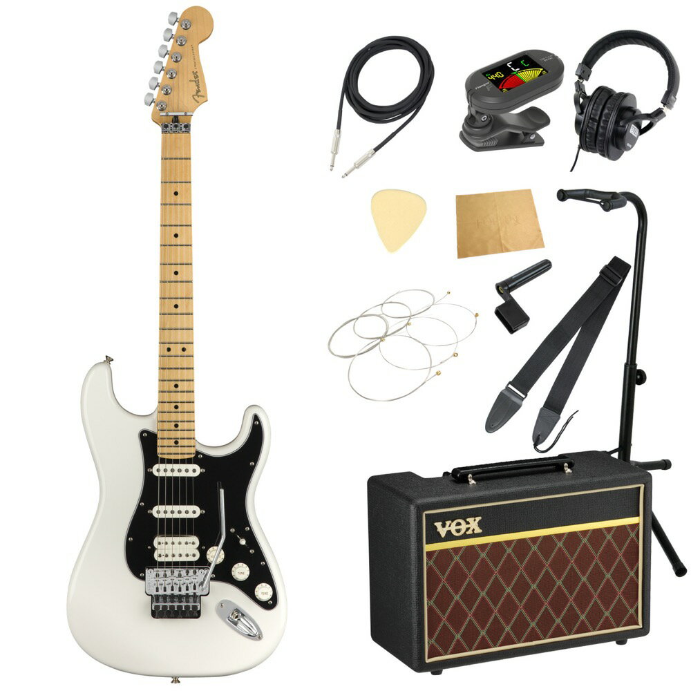 ե Fender Player Stratocaster with Floyd Rose MN Polar White 쥭 VOXդ 11 鿴ԥå