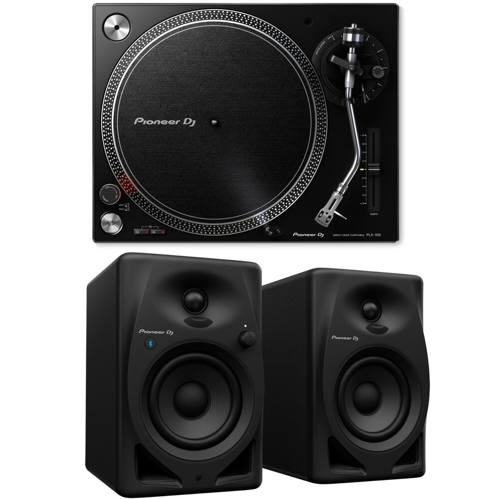 Pioneer DJ PLX-500-K Black ơ֥ 쥳ɥץ졼䡼 ꥹ˥󥰥å Pioneer DJ DM-40D-BTդå