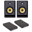 KRK SYSTEMS RP7G4 ROKIT G4 パワードモニタースピーカー×2本（ペア） アイソレーションパッド付きセットKRK SYSTEMS RP7G4 ROKIT G4 パワードモニタースピーカーにアイソレーションパッドをお付けしたセット商品です。セット内容・KRK SYSTEMS RP7G4 ROKIT G4 パワードモニタースピーカー×2本（ペア）・Gator Frameworks GFW-ISOPAD-SM スピーカー用 アイソレーションパッド 1ペア---------------------KRK SYSTEMS RP7G4 ROKIT G4 パワードモニタースピーカー×2本（ペア）■視認性の優れたDSP駆動のイコライザー一般的にはイコライザーはフラットの設定が最適ですが，実際は部屋の環境によって不要な減衰や反射が起こり，周波数帯域ごとのレベルが異なってくるため，補正が必要となります。25通りの設定を備えたDSP駆動のグラフィック・イコライザーは，ルームアコースティックの調整に役立ちます。■独自開発のKevlar製ドライバーを使用完全なマッチングを実現したドライバー設計により，すべての周波数帯域でバランスのとれた明瞭なサウンドによるモニタリングを提供します。このROKIT G4のドライバーに使用されているKevlar素材は，その剛性と強度の高さにより最高品質のオーディオを再生することで知られています。■科学的にデザインされたエンクロージャー高品質で洗練された低共振スピーカーエンクロージャーは、新たに設計されたフロントファイアリングポートにより、並外れたローエンドの精度、明瞭さ、拡張性、パンチ、柔軟な部屋の配置を実現します。高密度のオープンセル音響アイソフォームパッドにより、スピーカーが表面から分離され、振動の伝達が最小限に抑えられ、明瞭さが向上します。システム全体に完全に調整された流体力学により、あらゆるボリュームで一貫した空気圧挙動が得られ、信じられないほどのイメージングと3Dサウンドステージを備えた、これまでにないクリアで、広く、深く、ダイナミックなリスニング「スイートスポット」が作成されます。■リミッター搭載のカスタムアンプ新しいROKITの核となる部分では，新たに設計された強力かつ高効率なClass-Dパワーアンプが，低い動作温度でスピーカーを均等かつ効率的に駆動させ，オーディオの整合性を向上させています。またカスタムのブリックウォール・リミッターを搭載されており，自動的にバランスのとれたサウンドを維持しつつ，システム全体を保護します。■仕様7インチウーファー周波数特性・・・42Hz - 40kHz最大SPL・・・110dB最大出力・・・145W入力インピーダンス・・・5.12kΩ バランスバランスTRS/XLRコンボ入力高さ・・・339mm横幅・・・225mm奥行き・・・284mm重量・・・7.6kg---------------------Gator Frameworks GFW-ISOPAD-SM スピーカー用 アイソレーションパッド 1ペアスタジオモニタースピーカーとデスクの共振を防ぐことでスピーカー本来のサウンドを得るためのアイソレーション・パッドです。斜めにカットされたパッドの向きを変えることでスピーカーの角度を微調整できます。・LR（左右）各1枚ずつ。・サイズ：SM（スモール）・5インチスピーカー縦置き相当・30.2cm × 17.1cm × 4.1cm