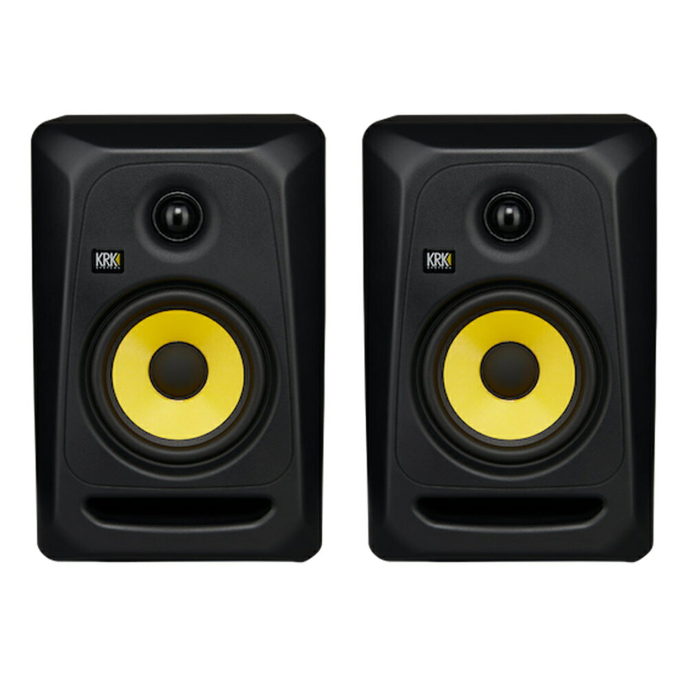 KRK SYSTEMS CLASSIC 5 ニアフィールド・モニタースピーカー×2本セット（ペア）※本商品は2本セット（ペア)での販売です。50Wのパワーアンプ、5インチのウーファー、1インチのツィーターを組み合わせたニアフィールド・モニタースピーカー■最適化されたウェーブガイドを備えたソフトドームツィーターは、35kHzまで自然かつ明瞭な高域を提供■軽量なグラスアラミド・コンポジットウーファーにより、クリアなミッドレンジとタイトな低域を実現■+2dB KRK Bass Boostによるローエンドの拡張性は、世界中のミュージッククリエーターから高い評価を獲得■HF（高域）およびLF（低域）のレベルコントロールにより、環境や好みに合わせてサウンドを調整■モニターの底面に貼られたフォームパッドにより、アイソレータ効果が得られ明瞭度が向上■アクティブ2ウェイ電子回路により、高ヘッドルームかつ低ノイズの増幅を実現■前面のバスレフポートとレゾナンスフリーのキャビネットにより、音の明瞭度が向上■システムに最適化されたオートリミッターは、予期せぬピークによるスピーカーの損傷を抑制■あらゆる入力端子に対応（バランスXLR、TRS、アンバランスRCA）■30年以上のイノベーション経験を持つモニターメーカーが米国で設計■歪みと不要な色付けを最小限に抑える低共振エンクロージャー■仕様周波数特性: 46Hz - 34.5kHz（+3/-10dB）最大SPL: 101dBアンプ: カスタムClass-AB 出力50W寸法: 188mm x 284mm x 246mm（横 x 高さ x 奥行き）重量: 5.9kg