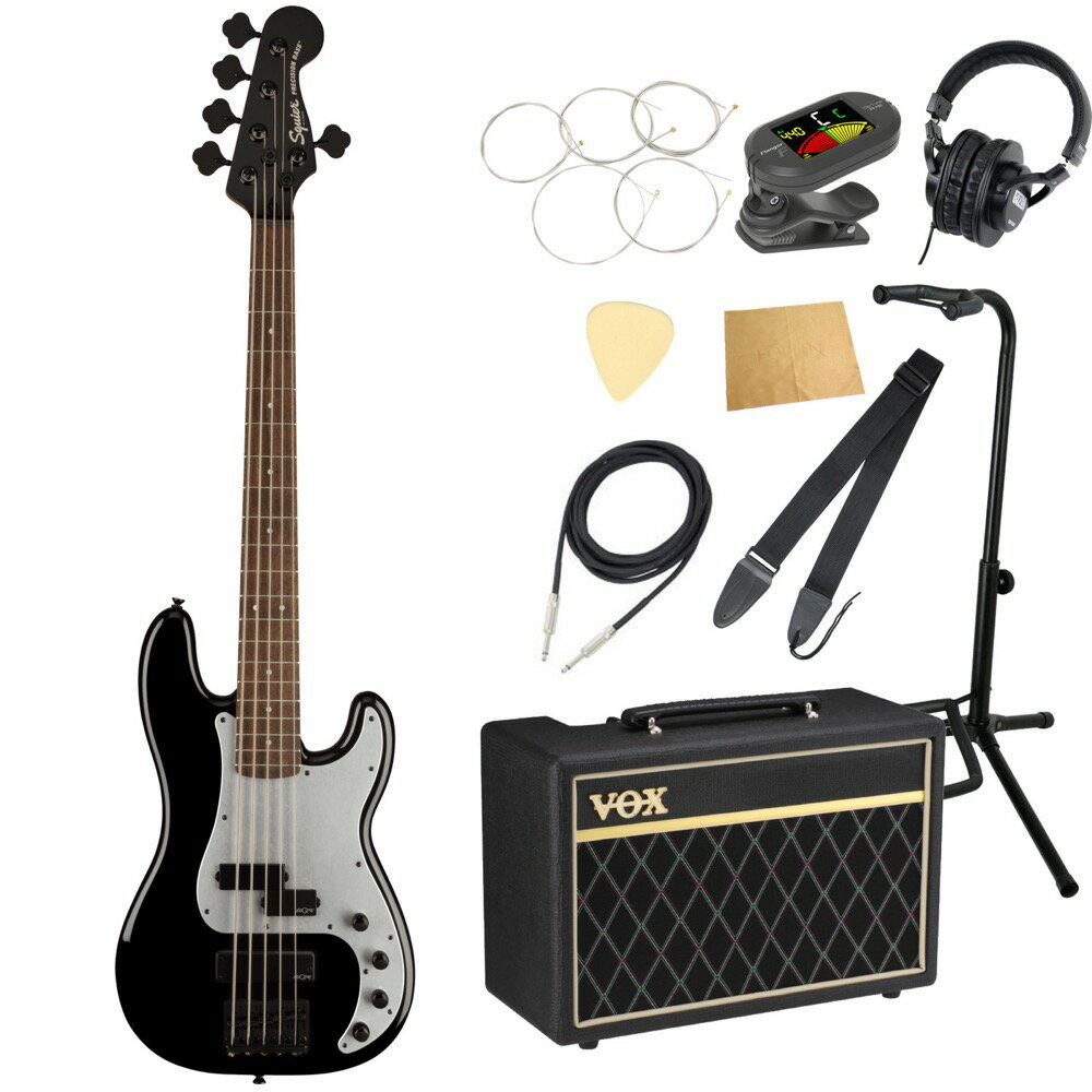 スクワイヤー/スクワイア Squier Contemporary Active Precision Bass PH V BLK 5弦エレキベース VOXアンプ付き 入門…