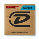 JIM DUNLOP PHOSPHOR BRONZE DAP1254 light アコースティックギター弦×3セット。Dunlop弦はカリフォルニアで製造され、いまや、USAの多くのミュージシャンに評価され、演奏されています。PHOSPHOR BRONZE アコースティックギター弦lightゲージ：12, 16, 24, 32, 42, 54※3セットでの販売です。